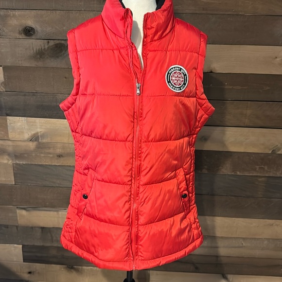 Madden Girl Jackets & Blazers - Madden Girl Women's Red Puffer Vest Size Large